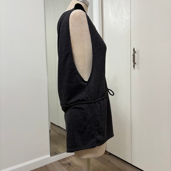 NWT Rosio USA Woman’s Gray Romper One-piece /Bathing Suit Cover up Small - Picture 2 of 6